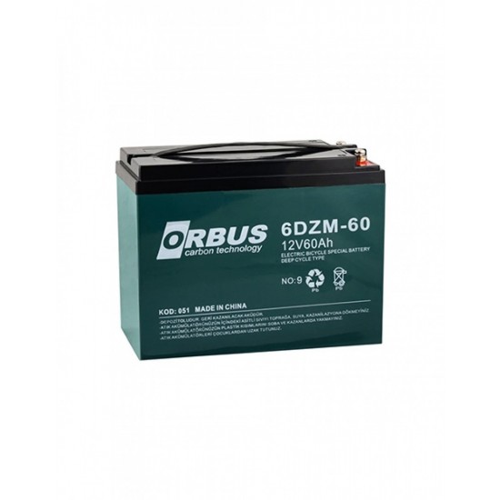 Orbus 12V 60AH ELEKTRİKLİ BİSİKLET AKÜSÜ