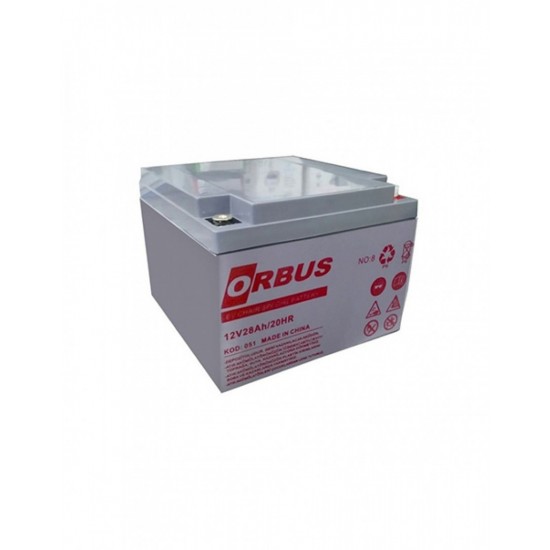 Orbus 12V 28AH ENGELLİ ARAÇ AKÜSÜ