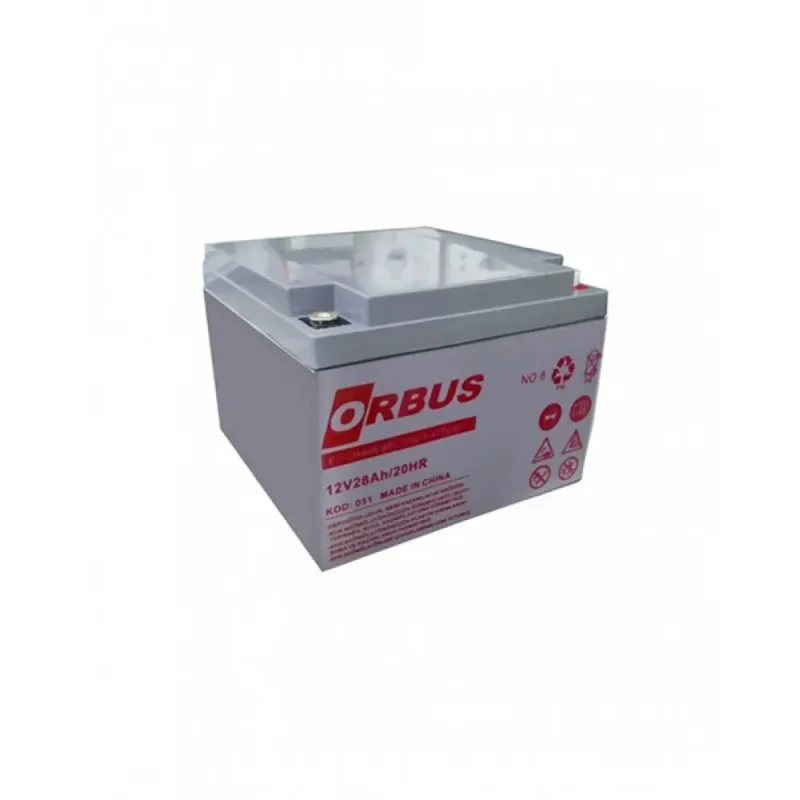 Orbus 12V 28AH ENGELLİ ARAÇ AKÜSÜ