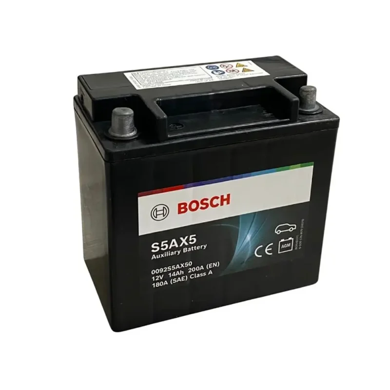 Bosch S5AX5 Auxiliary Battery AGM 12V 14Ah 200A Besleme Aküsü