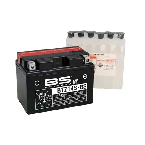 BS BATTERY 12V 11.8 AH MOTOSİKLET AKÜSÜ 230 A