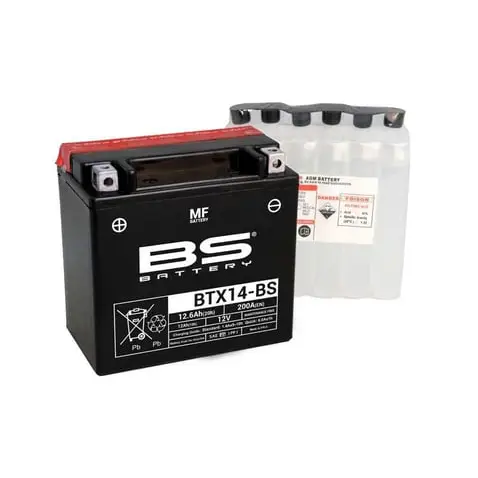 BS Battery 12V 12.6 Ah Motosiklet Aküsü 200A 2