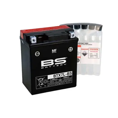 BS Battery 12V 6.3 Ah Motosiklet Aküsü 100A