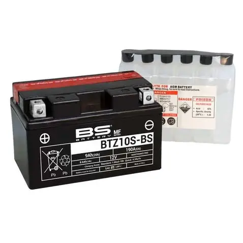 BS Battery 12V 9 Ah Motosiklet Aküsü 190A