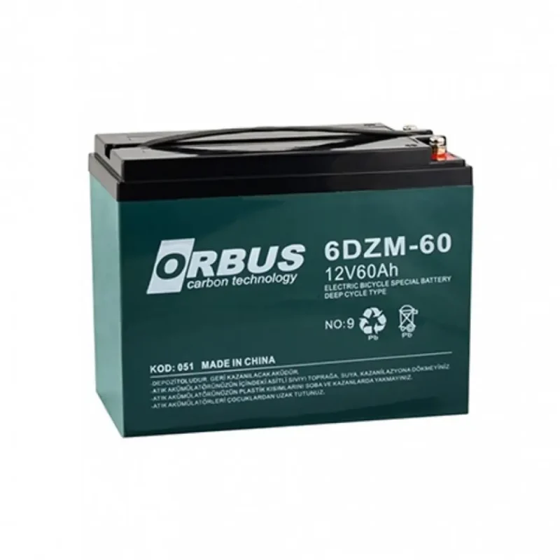 Orbus 12V 60AH ELEKTRİKLİ BİSİKLET AKÜSÜ