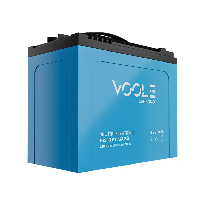 Voole 12V 80Ah Jel Elektrikli Bisiklet Aküsü