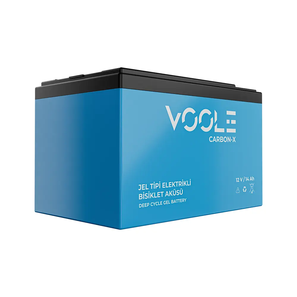 Voole 12V 14Ah Jel Elektrikli Bisiklet Aküsü