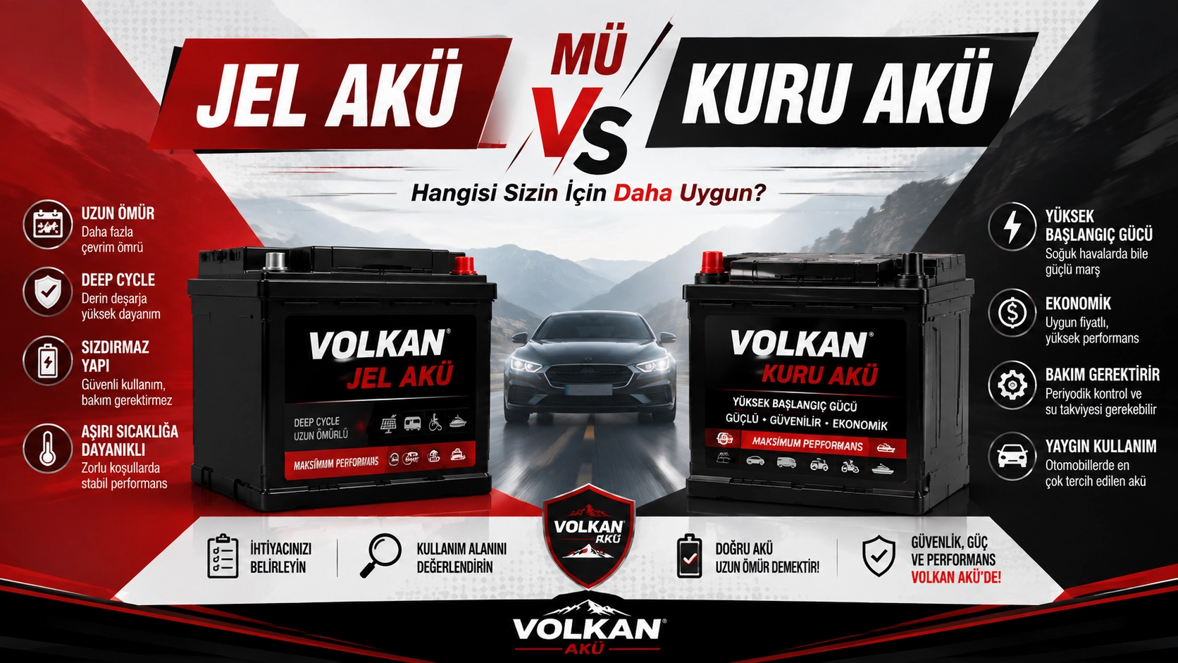Jel Akü mü Kuru Akü mü?